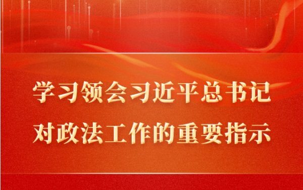 学习领会习近平总书记对政法工作的重要指示